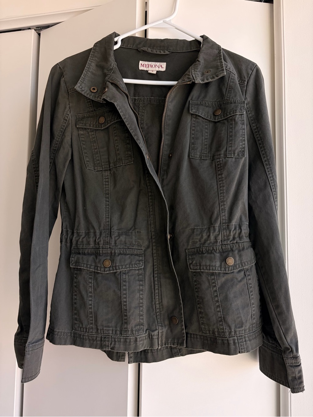 Merona Utility Jacket – Olive Green Lightweight Military Style Jacket